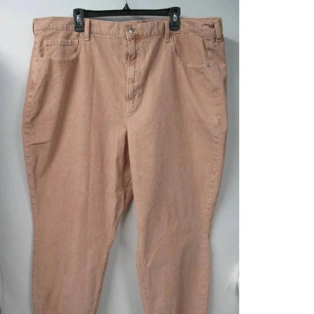 American Eagle Outfitters Pink Corduroy Super Stretch Jeans Size 24 Short